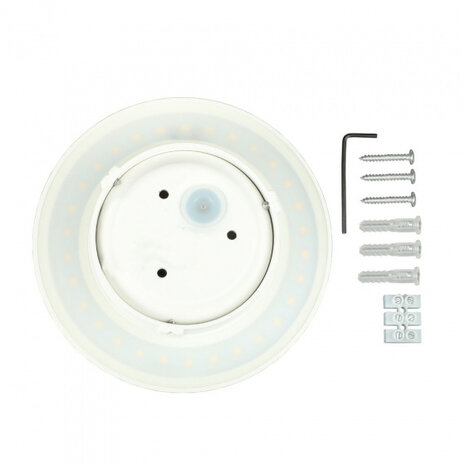 wandlamp VT-743 9W 240V led 3000K 18 cm aluminium wit