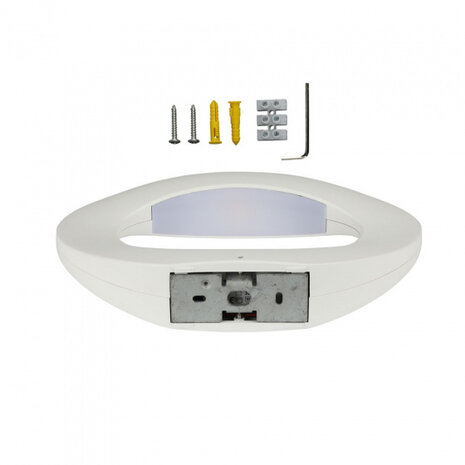 wandlamp VT-811 led 4000K 300 x 215 mm aluminium wit