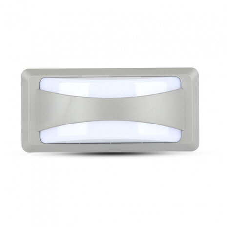 wandlamp VT-8058 led 12W 6400K 500 lm 23 x 11 cm zilver