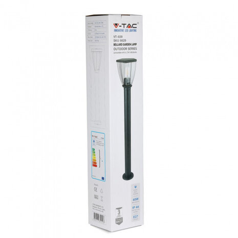 sfeerverlichting VT-839 40W E27 80 cm zwart
