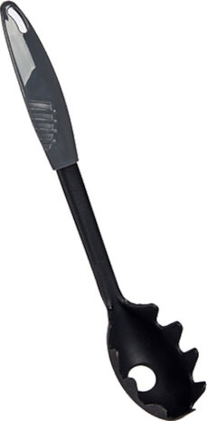 spaghettilepel 30,5 cm nylon zwart/grijs