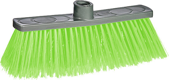 bezemkop 30 x 7 x 12 cm groen/grijs
