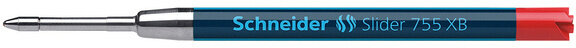balpenvulling Slider 755 XB edelstaal zilver/rood