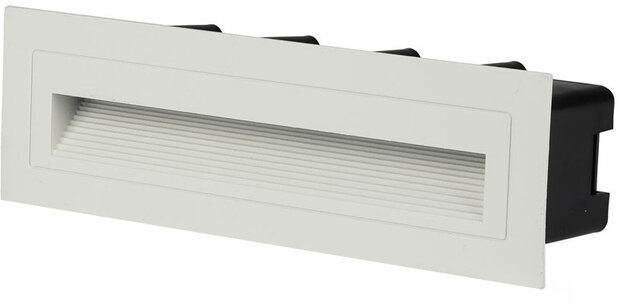 trapverlichting VT-856 6W 3000K 240lm 21 cm aluminium wit