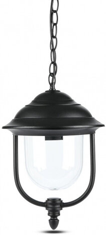 hanglamp VT-850 25 cm E27 aluminium&nbsp;60W IP44 zwart