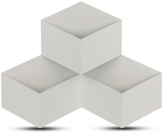 wandlamp VT-709 44 x 33,5 cm aluminium 9W 3000K 990lm