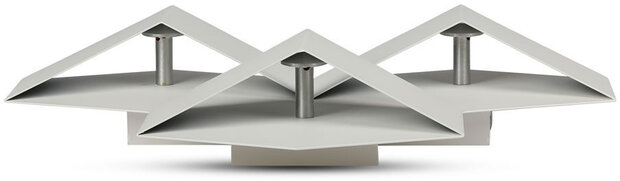 wandlamp VT-709 44 x 33,5 cm aluminium 9W 3000K 990lm