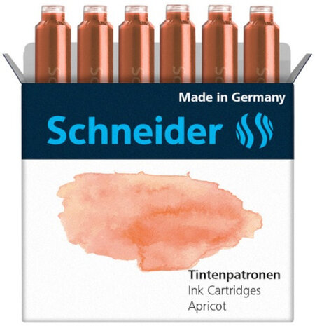 inktpatronen kogelsluiting 8 cm oranje/roze 6 stuks
