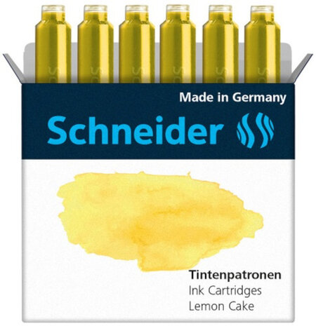 inktpatronen kogelsluiting 8 cm geel 6 stuks