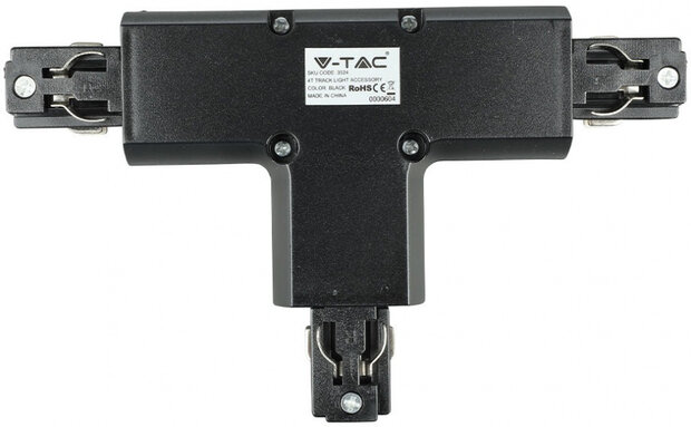 kruisconnector rails 4T IP20 ABS zwart