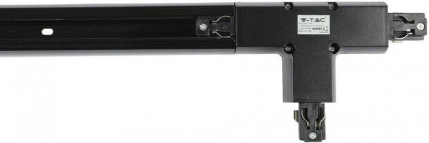 kruisconnector rails 4T IP20 ABS zwart