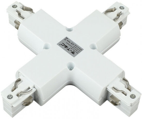 kruisconnector rails X4 IP20 wit