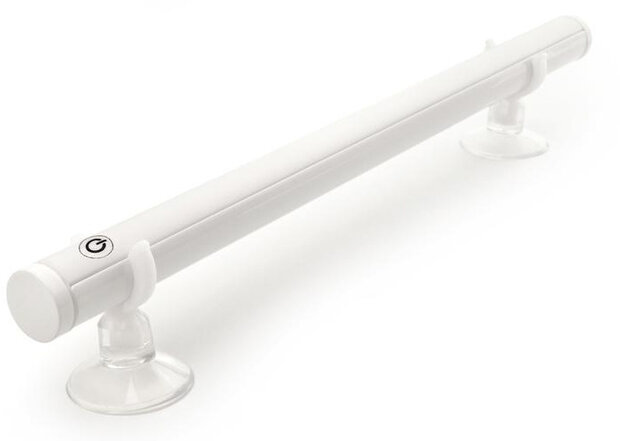 spiegellamp Touch 29,2 x 4,5 cm aluminium wit