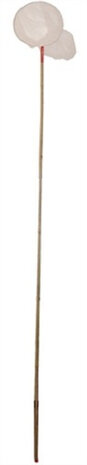 schepnet 19 x 150 cm bamboe naturel/wit