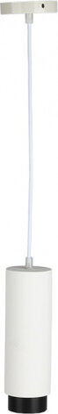 hanglamp VT-864 8 x 120 cm GU10 gips/staal zwart/wit