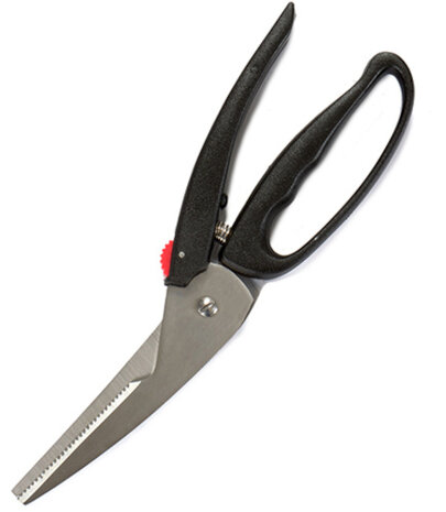 kruidenschaar 31 cm RVS zwart/zilver