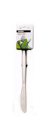 dinermes 20 x 1,5 x 0,5 cm RVS zilver