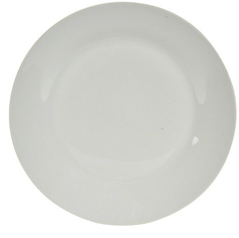 dinerbord 24,4 cm porselein wit