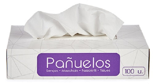 tissues 3-laags papier wit 100 stuks