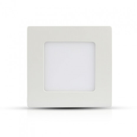 ledpaneel VT-612SQ 17 x 17 cm 12W 6400K aluminium wit