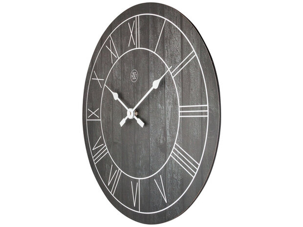 wandklok Paul 40 cm hout zwart