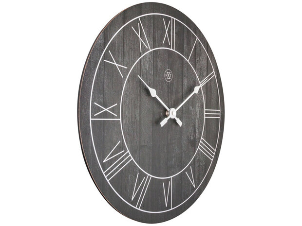 wandklok Paul 40 cm hout zwart