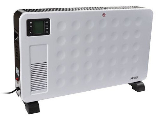 convector 2300W 68 x 18 x 41 cm staal wit/zwart