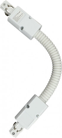 koppelstuk 4 Line Tracks flexibel 4 cm aluminium IP20 wit