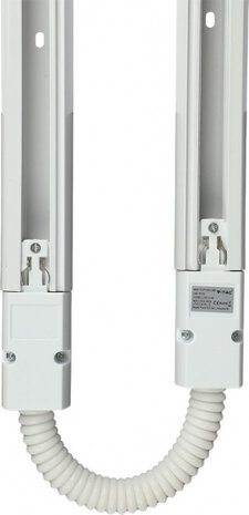 koppelstuk 4 Line Tracks flexibel 4 cm aluminium IP20 wit