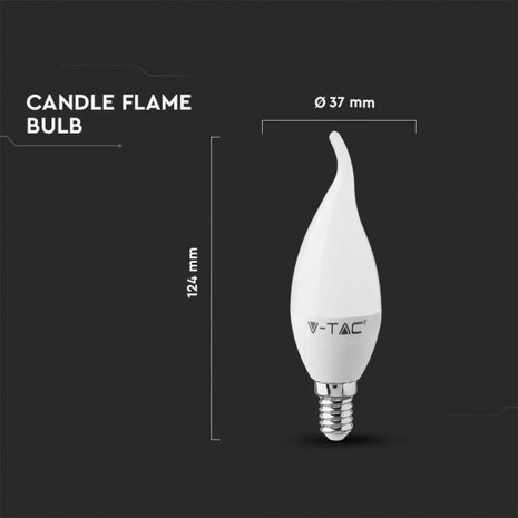 ledlamp VT-258 E14 5,5W 6400K 470lm wit