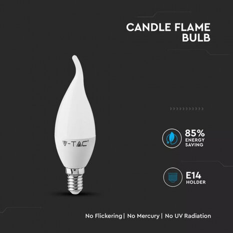 ledlamp VT-258 E14 5,5W 6400K 470lm wit