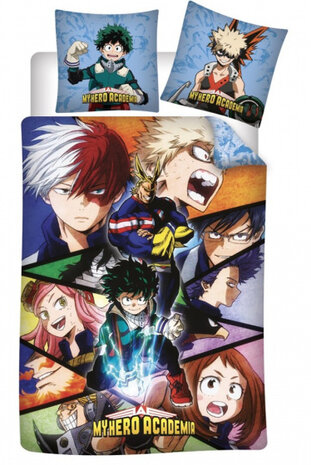dekbedovertrek My Hero Academia 140 x 200 cm katoen