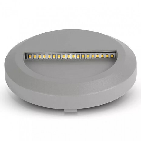 trapverlichting VT-1142 led 2W 4000K 60lm 80 mm grijs
