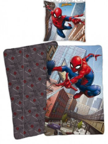 dekbedovertrek Spider-Man jongens 140 x 200 cm katoen