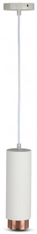 hanglamp VT-864 GU10 120 x 8 cm IP20 gips wit/ros&eacute;goud