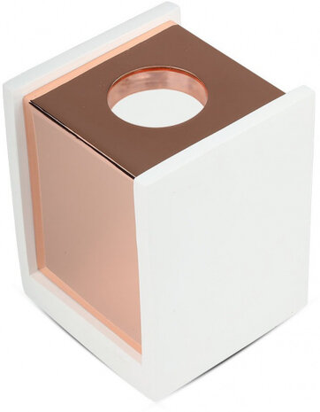 opbouwspot VT-860 GU10 35W 10 x 13 cm wit/ros&eacute;goud