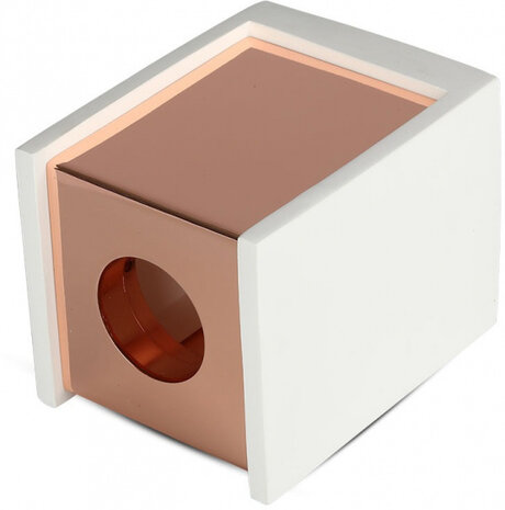 opbouwspot VT-860 GU10 35W 10 x 13 cm wit/ros&eacute;goud