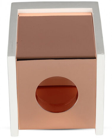 opbouwspot VT-860 GU10 35W 10 x 13 cm wit/ros&eacute;goud