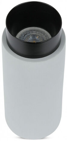 plafondlamp VT-865 GU10 35W 20 x 8 cm staal grijs/zwart