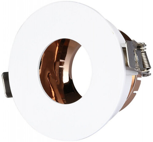 inbouwspot VT-873 8 x 4,2 cm GU10 aluminium wit/ros&eacute;goud