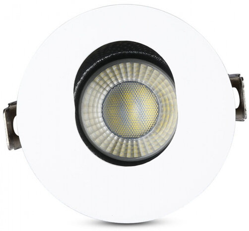 inbouwspot VT-874 8 x 4,2 cm GU10 aluminium wit/zwart