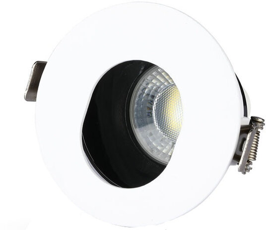 inbouwspot VT-874 8 x 4,2 cm GU10 aluminium wit/zwart