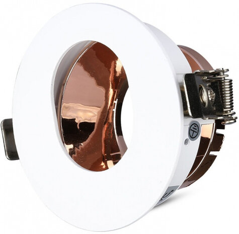 inbouwspot VT-874 8 x 4,2 cm GU10 aluminium wit/ros&eacute;goud
