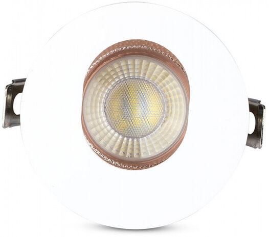 inbouwspot VT-874 8 x 4,2 cm GU10 aluminium wit/ros&eacute;goud