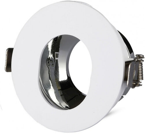 inbouwspot VT-874 GU10 IP20 8 cm aluminium wit/chroom
