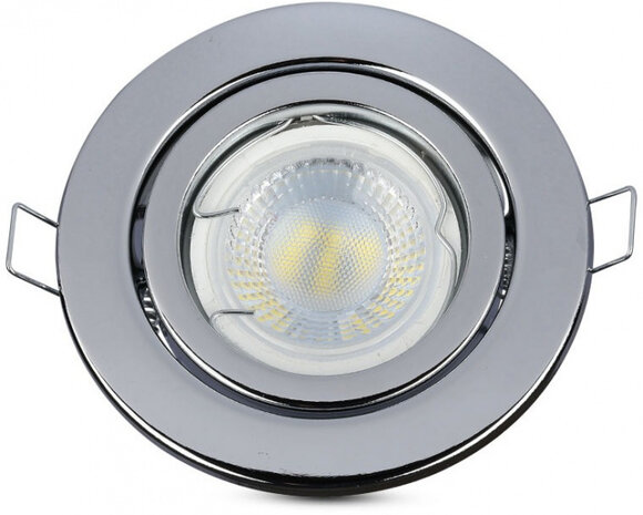 inbouwspot VT-7227 GU10 99 x 31 mm IP20 RVS chroom