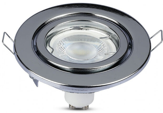inbouwspot VT-7227 GU10 99 x 31 mm IP20 RVS chroom