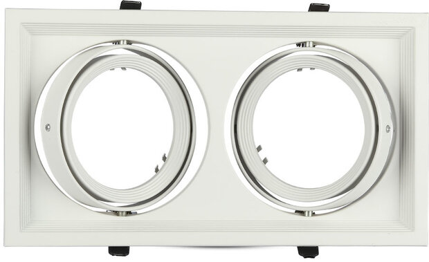 inbouwspot VT-7222 AR111 17,5 cm IP20 aluminium wit