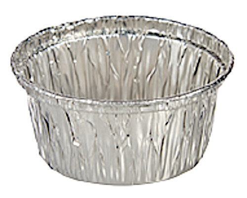 bakvorm 8,5 x 4 cm aluminium zilver 10-delig