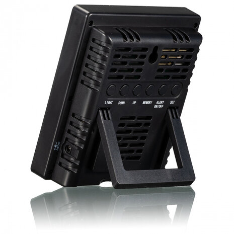 luchtkwaliteitsmonitor 220V binnen 12,3 x 11 cm zwart